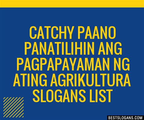 agrikultura slogan|100+ Catchy Agrikultura Slogans 2024 + Generator .